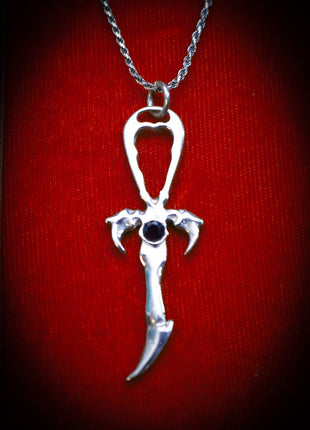 Black Sapphire & 925 Silver Second Generation Standard Legacy Ankh - Limited Edition