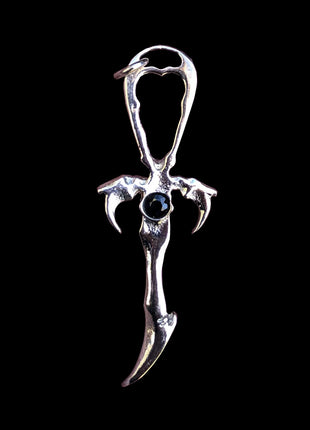 Black Sapphire & 925 Silver Second Generation Standard Legacy Ankh - Limited Edition
