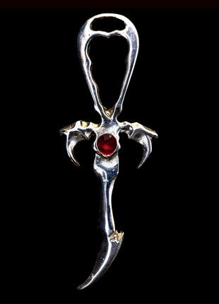 Garnet & 925 Silver Second Generation Standard Legacy Ankh - Limited Edition