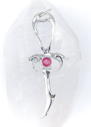Red Tourmaline & 925 Silver Second Generation Standard Legacy Ankh - Limited Edition
