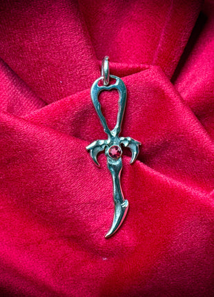 Red Tourmaline & 925 Silver Second Generation Standard Legacy Ankh - Limited Edition