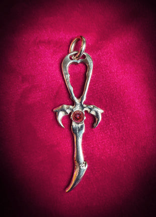 Red Tourmaline & 925 Silver Second Generation Standard Legacy Ankh - Limited Edition
